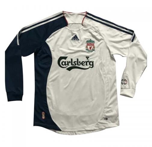 2006-07 Liverpool Retro Long Sleeve Away Kit Soccer Jersey